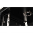Шкаф 19" телекоммуникационный настенный, 15U 769x600х600 мм, дверь стекло, черный
